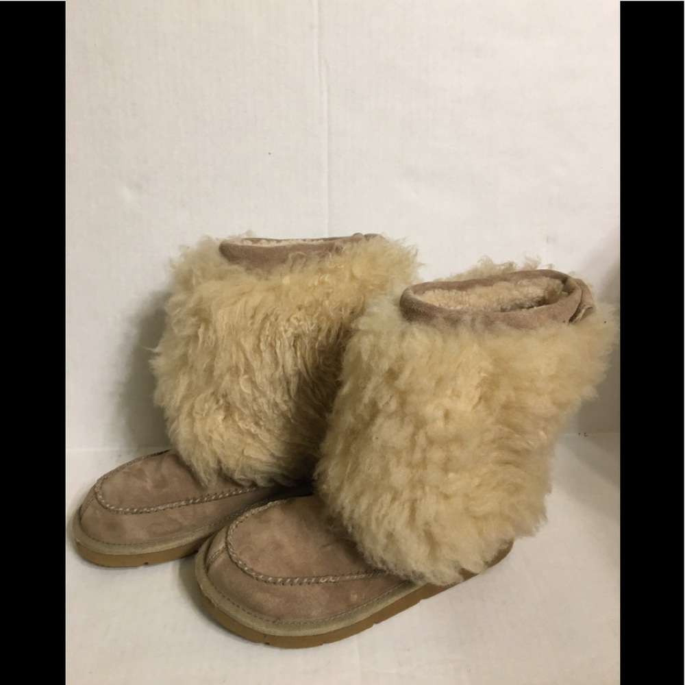 UGG Vtg Australia Suede Shearling Boots - Picture 12 of 15